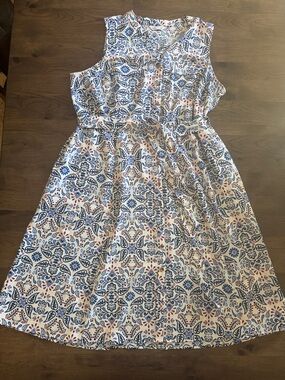 Croft & Barrow Women's 2X Sleeveless Button Down Lightweight Dress